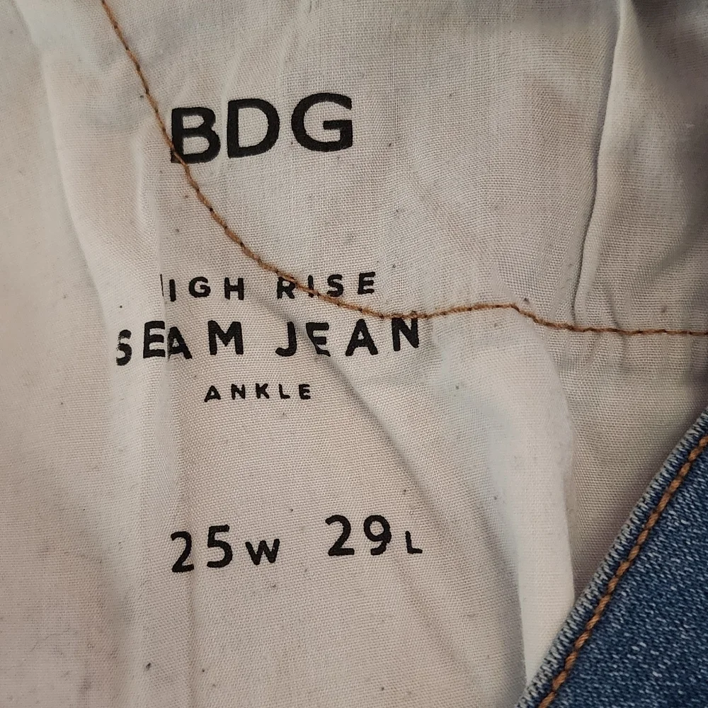 BDG High Rise Blue Jeans Slim Fit - Picture 5 of 5